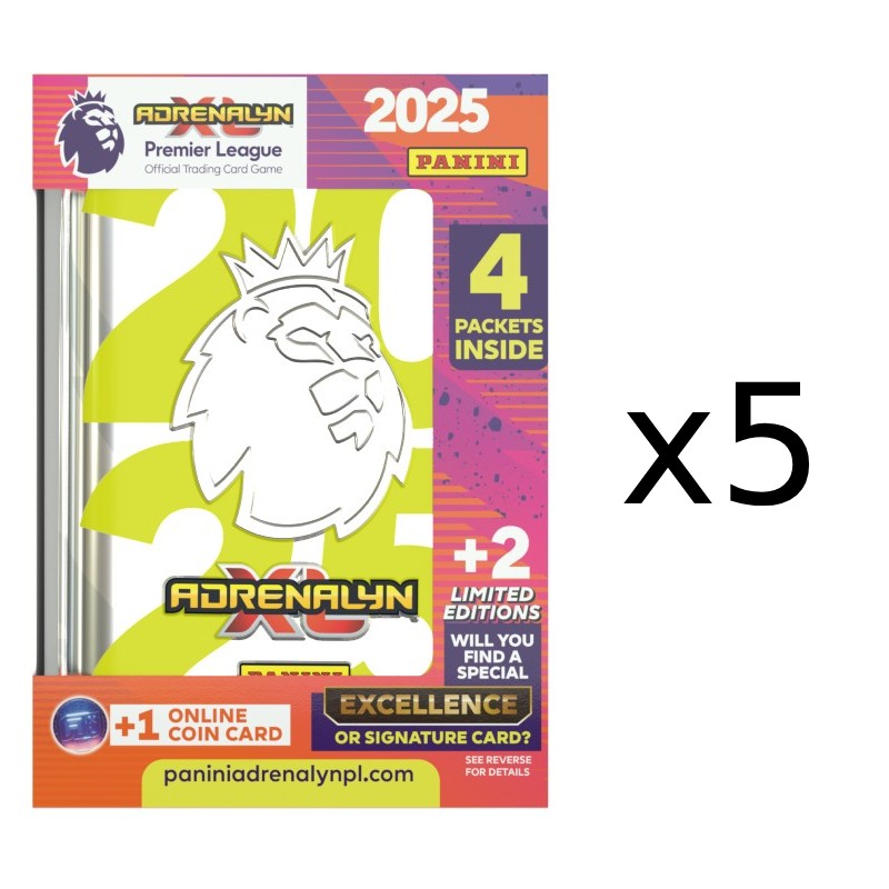 Pocket Tin Display Panini Adrenalyn XL Premier League 2024-25 [5 Tins]