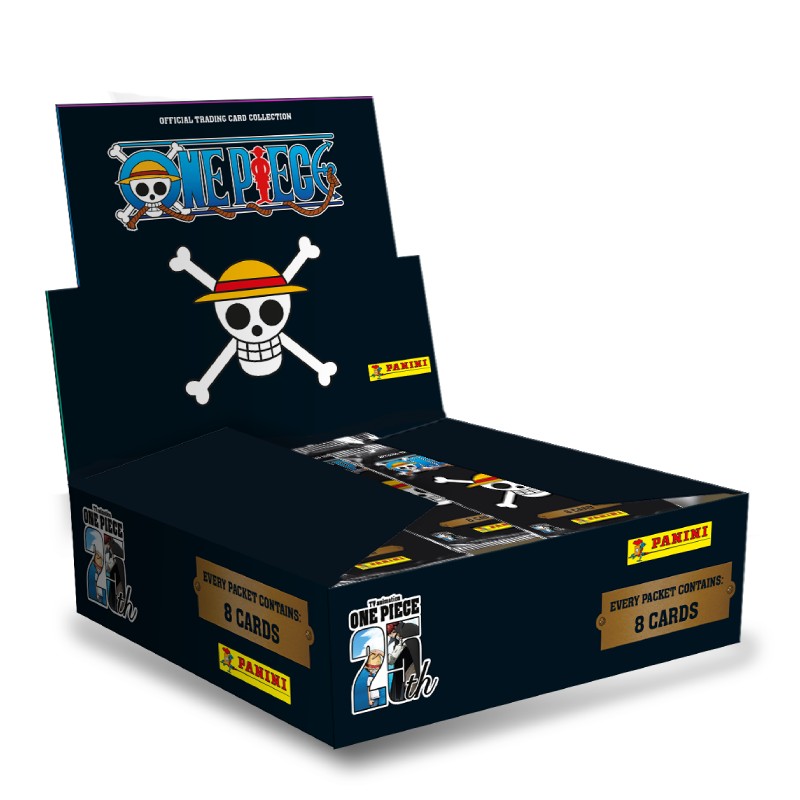 One Piece 25th Anniversary Trading Cards (Panini) - Booster Box (18 Packs)