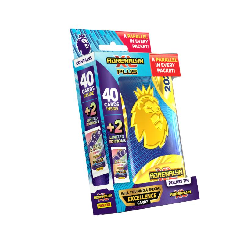 1 Pocket Tin Panini Adrenalyn XL Premier League PLUS 2025 [Colour of the tin varies]