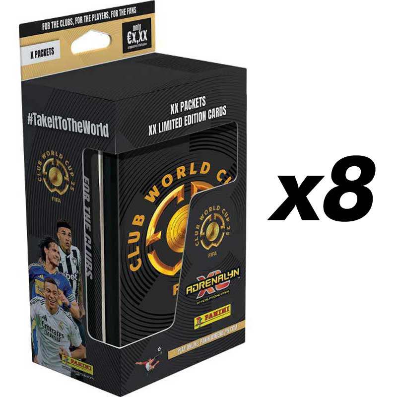 8 x Mega Tin - Panini Adrenalyn FIFA Club World Cup 2025