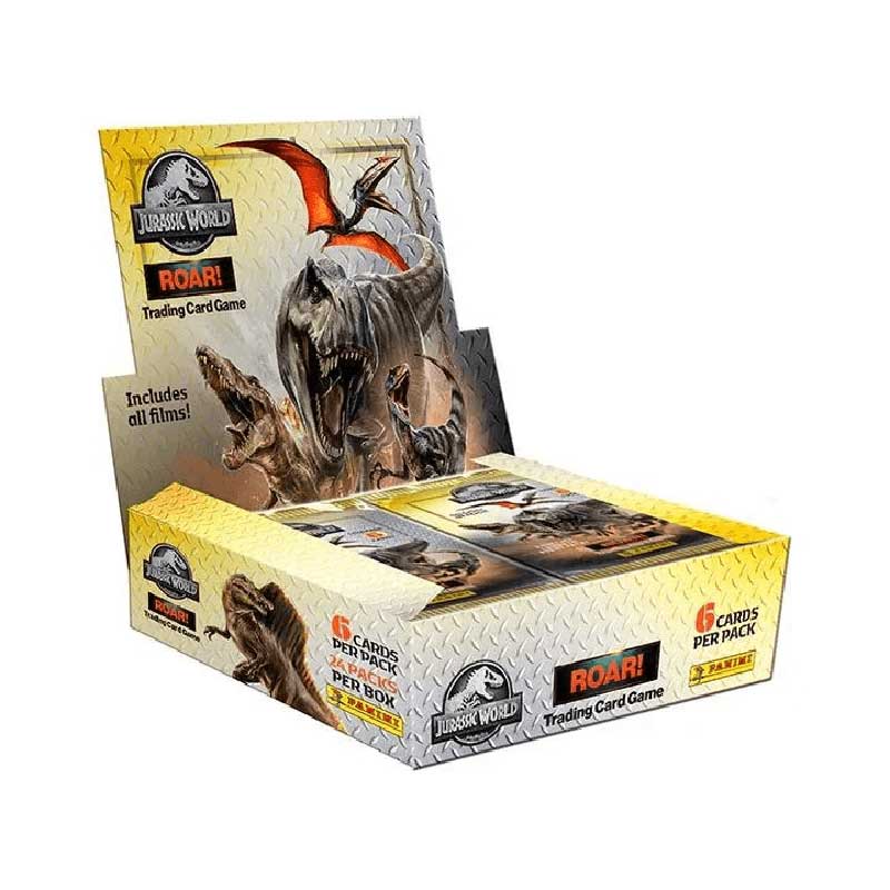 1st Box (24 Paket) Panini Jurassic World ROAR! Trading Card Game