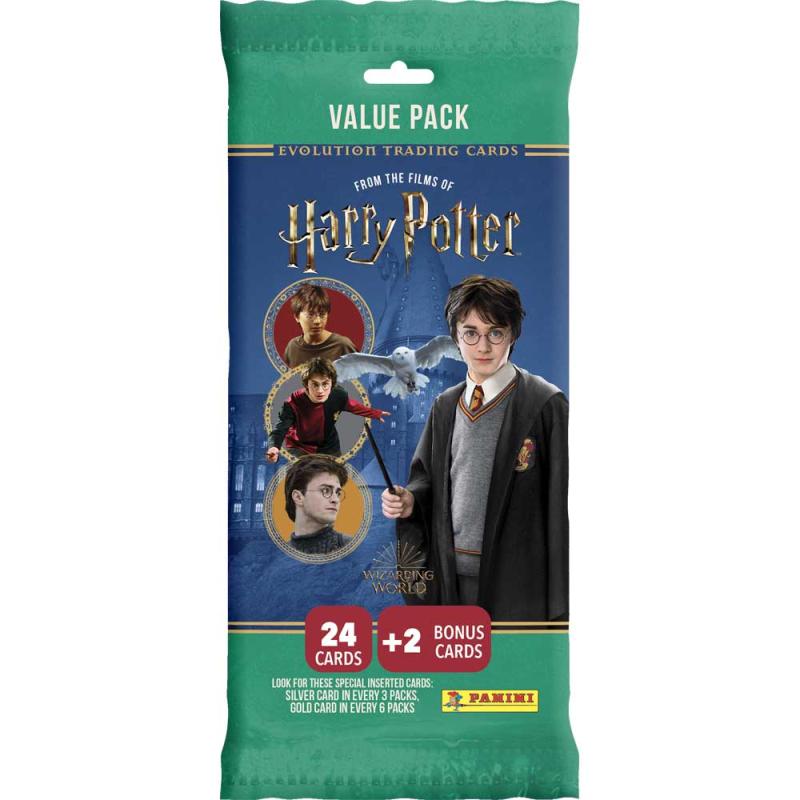 1 Value Pack (24 + 2 kort), Harry Potter Evolution Trading Cards