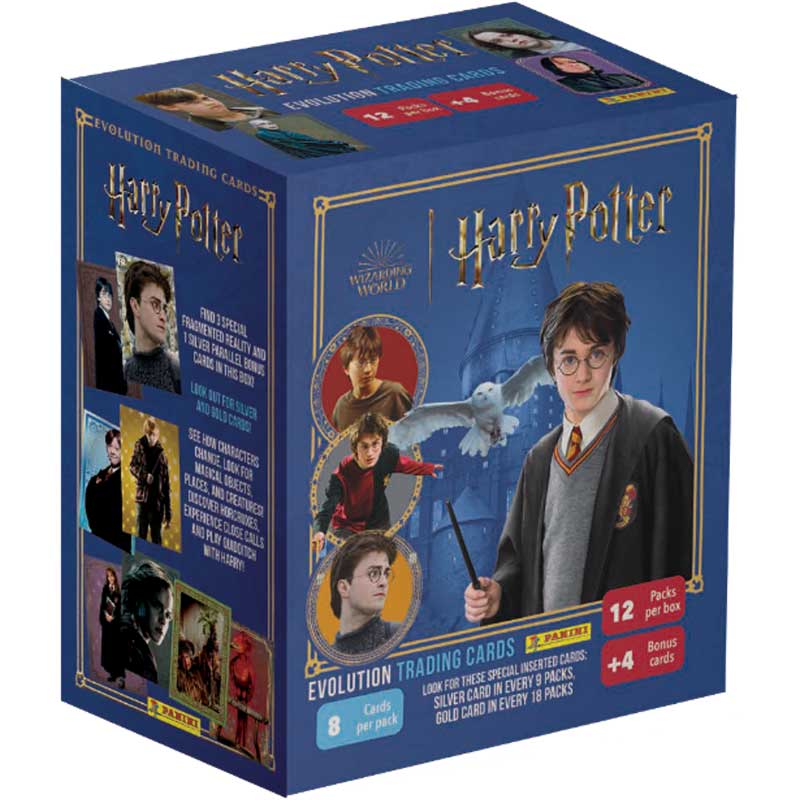 1 Mega box (12 packs + 4 cards), Harry Potter Evolution Trading Cards