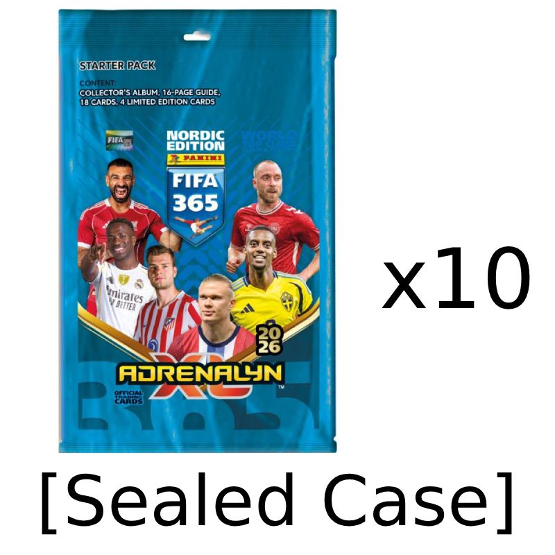 10 Starter Packs Panini Adrenalyn XL FIFA 365 Nordic Edition 2026
