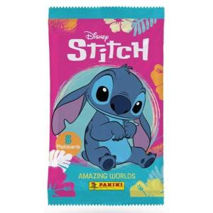Disney's Stitch Amazing Worlds Panini Photo Cards – Booster Pack (5 Oversized cards)