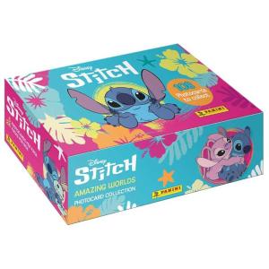 Disney's Stitch Amazing Worlds Panini Photo Cards – Booster Box (24 Packs)