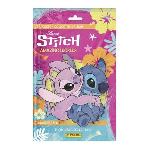 Disney's Stitch Amazing Worlds Panini Photo Cards – Starter Pack