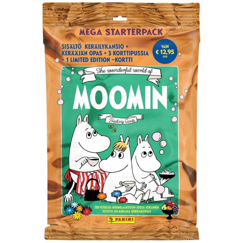 1 Starter Pack - The Wonderful World of Moomin Panini Trading Cards