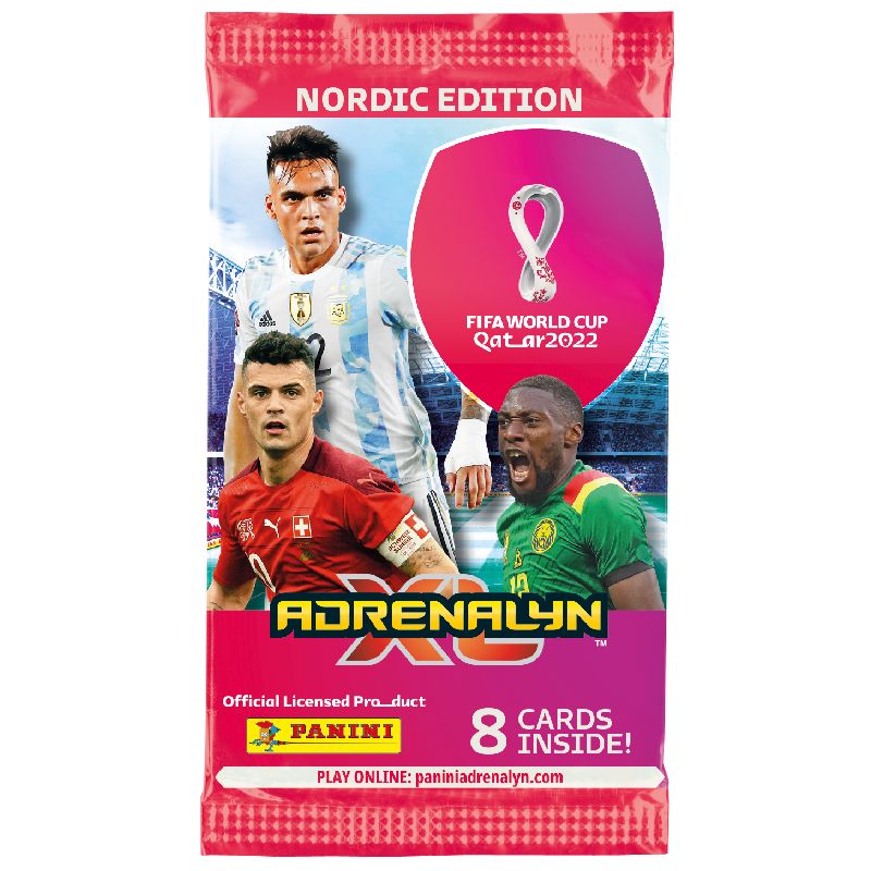 1 Pack, Nordic Edition Panini Adrenalyn XL FIFA World Cup 2022