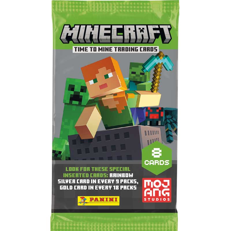 Minecraft 2 Trading Cards (Time to Mine Trading Cards), Paket (8 Kort)
