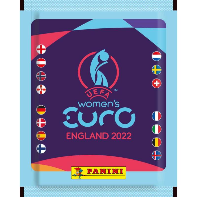 1 Paket (5 Stickers) - Panini Stickers UEFA Women's Euro 2022 (Klisterbilder)