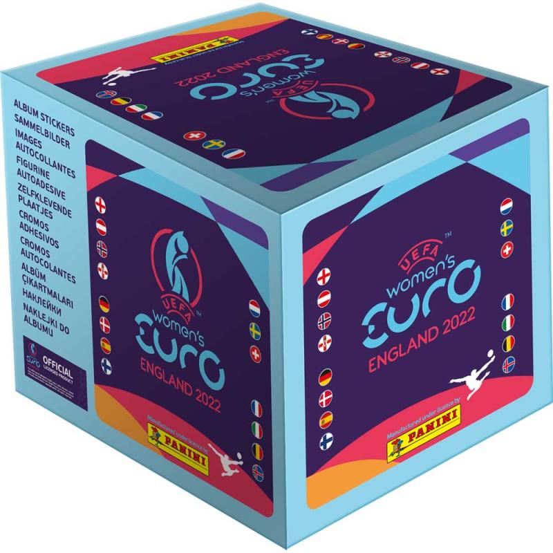 1 Box (50 Paket) - Panini Stickers UEFA Women's Euro 2022 (Klisterbilder)