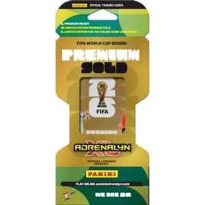 FÖRKÖP: 1st Premium Gold Paket, Panini Adrenalyn XL FIFA World Cup 2026 (Preliminär release 13:e mars 2026)