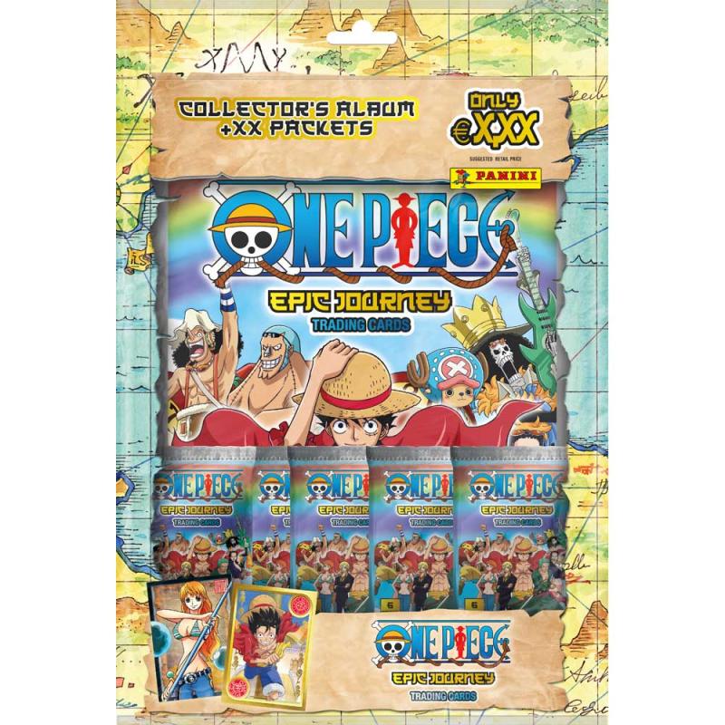 One Piece Epic Journey Trading Cards (Panini) - 1 Starter Pack (Album + Cards)