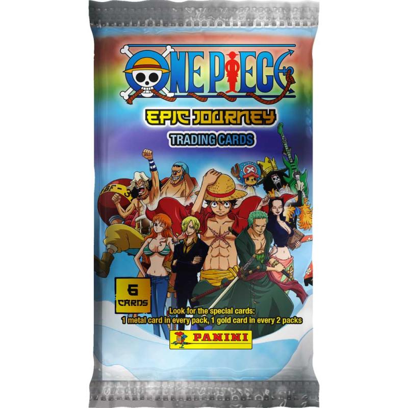 One Piece Epic Journey Trading Cards (Panini) - 1 Paket (6 kort)
