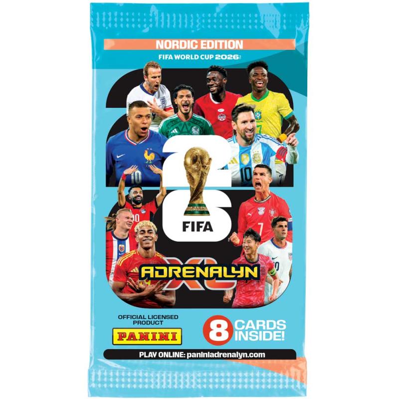 FÖRKÖP: 1st Paket, Nordic Edition Panini Adrenalyn XL FIFA World Cup 2026 (Preliminär release 13:e mars 2026)