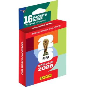 FÖRHANDSVISNING: 1st 16-Packs Blister, Panini Stickers FIFA World Cup 2026 (Klisterbilder) (Börjar säljas när mer info finns)