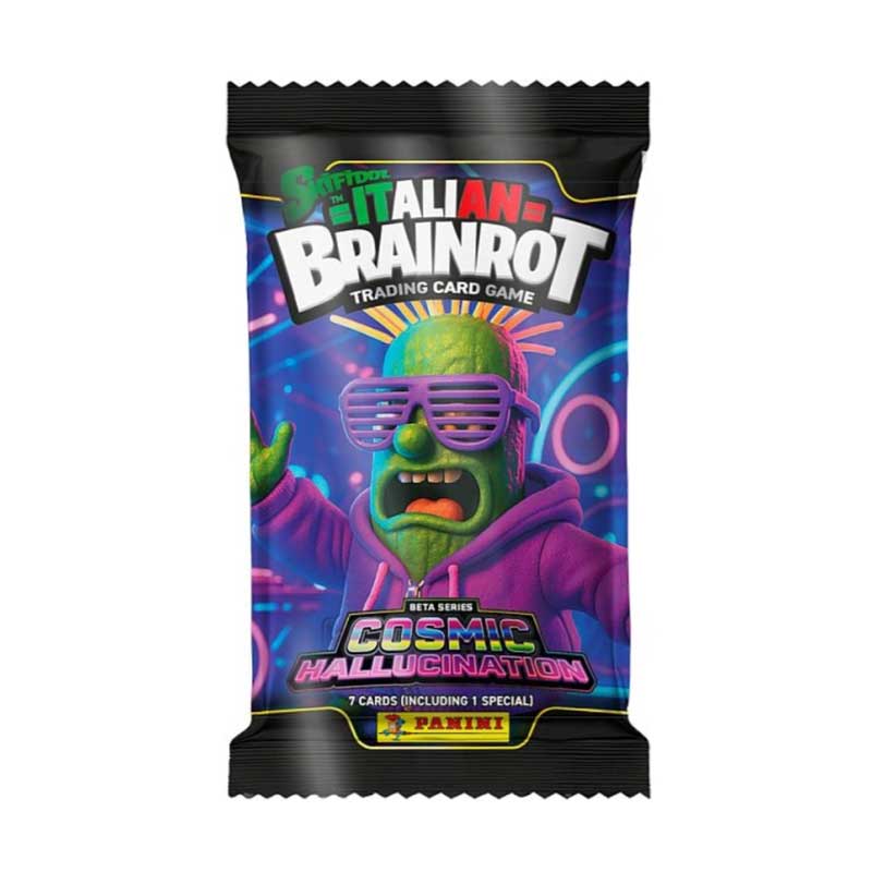 1 Booster Pack (7 Kort) - Skifidol Italian Brainrot Panini - BETA SERIES Cosmic Hallucination