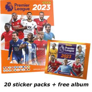 20 Packs + Free Album 2023 Panini Premier League Stickers