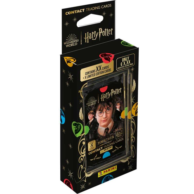 1 Multipack (32 + 2 kort), Harry Potter Together Contact Trading Cards (Liten svart låda)