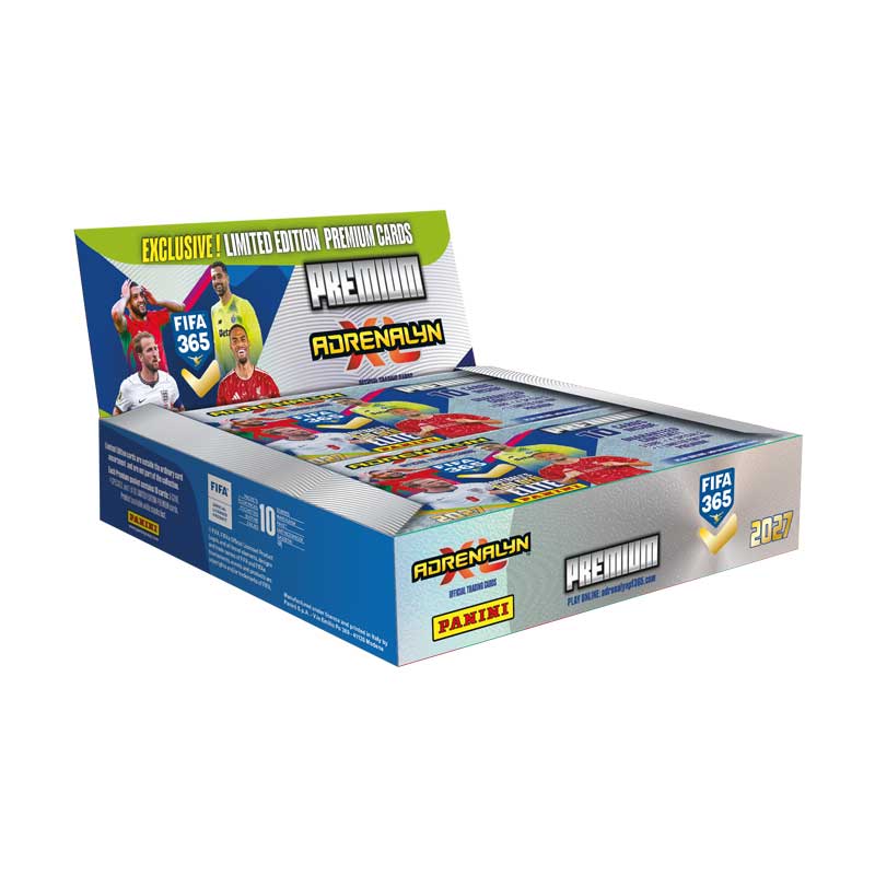 1 Box (10 Packs) PREMIUM Booster Panini Adrenalyn XL FIFA 365 2027