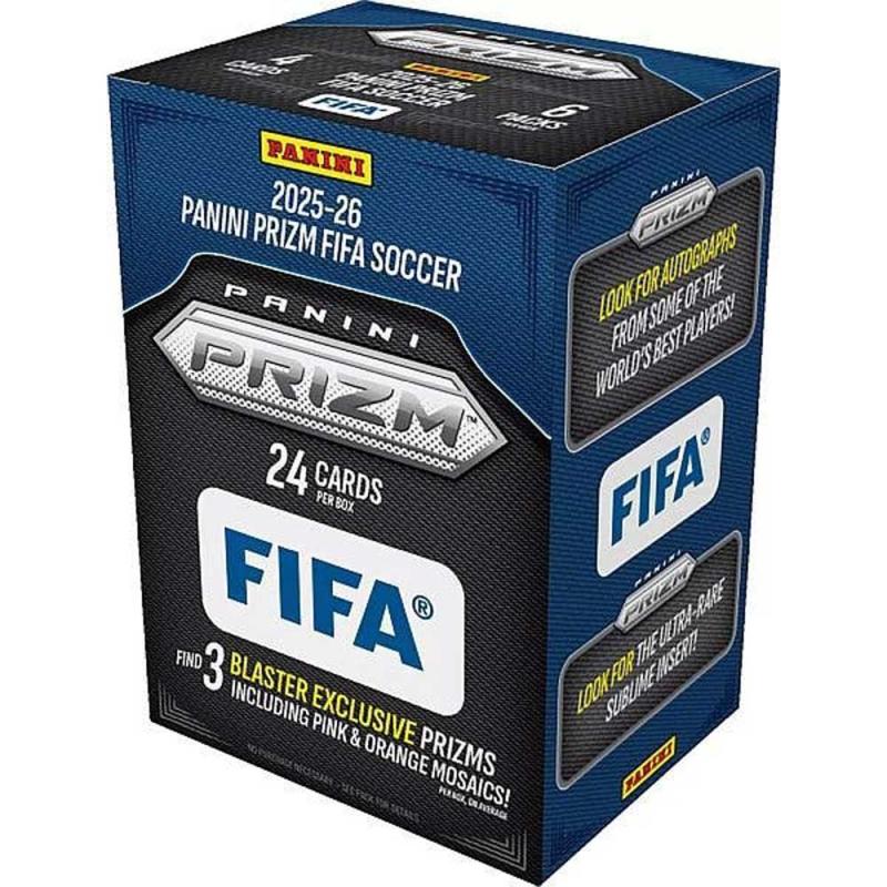 Hel Blaster Box 2025-26 Panini Prizm FIFA Soccer Retail (6 Packs)