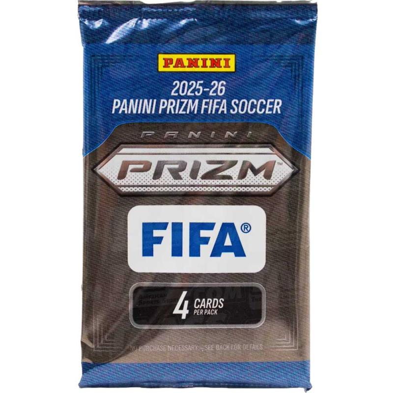 1st Paket 2025-26 Panini Prizm FIFA Soccer Retail (4 Cards)