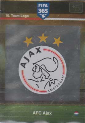 Team Logo, 2015-16 Adrenalyn FIFA 365 #010 AFC Ajax