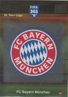 Team Logo, 2015-16 Adrenalyn FIFA 365 #028 FC Bayern Munchen