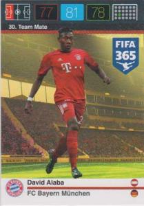 Team Mate, 2015-16 Adrenalyn FIFA 365 #030 David Alaba
