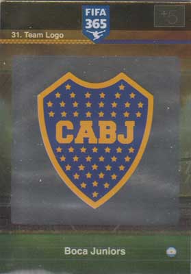 Team Logo, 2015-16 Adrenalyn FIFA 365 #031 Boca Juniors