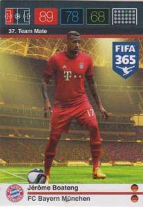 Team Mate, 2015-16 Adrenalyn FIFA 365 #037 Jerome Boateng