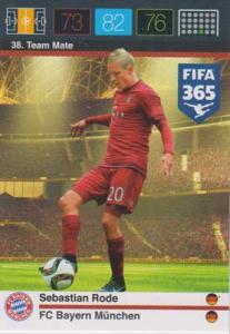 Team Mate, 2015-16 Adrenalyn FIFA 365 #038 Sebastian Rode