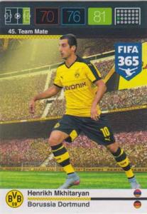 Team Mate, 2015-16 Adrenalyn FIFA 365 #045 Henrikh Mkhitaryan
