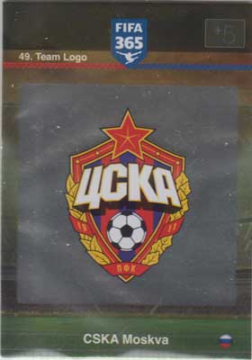 Team Logo, 2015-16 Adrenalyn FIFA 365 #049 CSKA Moskva