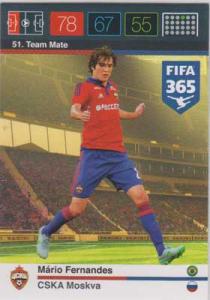 Team Mate, 2015-16 Adrenalyn FIFA 365 #051 Mario Fernandes