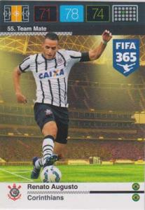 Team Mate, 2015-16 Adrenalyn FIFA 365 #055 Renato Augusto