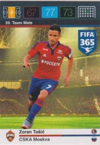 Team Mate, 2015-16 Adrenalyn FIFA 365 #059 Zoran Tosic