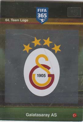 Team Logo, 2015-16 Adrenalyn FIFA 365 #064 Galatasaray AS