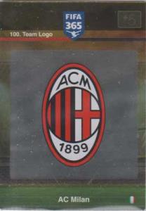 Team Logo, 2015-16 Adrenalyn FIFA 365 #100 AC Milan