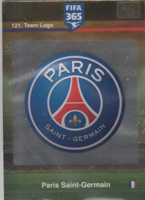 Team Logo, 2015-16 Adrenalyn FIFA 365 #121 Paris Saint-Germain