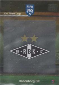 Team Logo, 2015-16 Adrenalyn FIFA 365 #136 Rosenborg BK