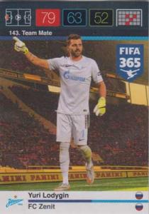Team Mate, 2015-16 Adrenalyn FIFA 365 #143 Yuri Lodygin