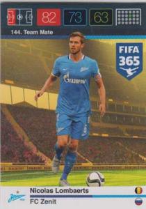 Team Mate, 2015-16 Adrenalyn FIFA 365 #144 Nicolas Lomaerts