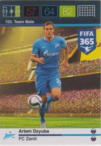 Team Mate, 2015-16 Adrenalyn FIFA 365 #153 Artem Dzyba