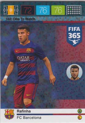 One To Watch, 2015-16 Adrenalyn FIFA 365 #162 Rafinha