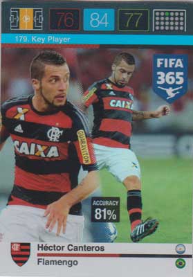 Key Player, 2015-16 Adrenalyn FIFA 365 #179 Hector Canteros