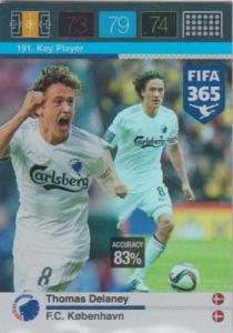 Key Player, 2015-16 Adrenalyn FIFA 365 #191 Thomas Delaney