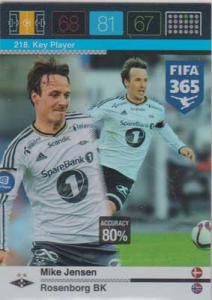 Key Player, 2015-16 Adrenalyn FIFA 365 #218. Mike Jensen