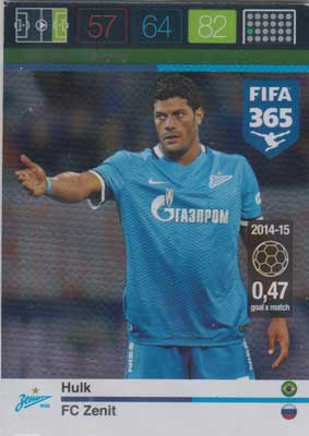Goal Machine, 2015-16 Adrenalyn FIFA 365 #223 Hulk